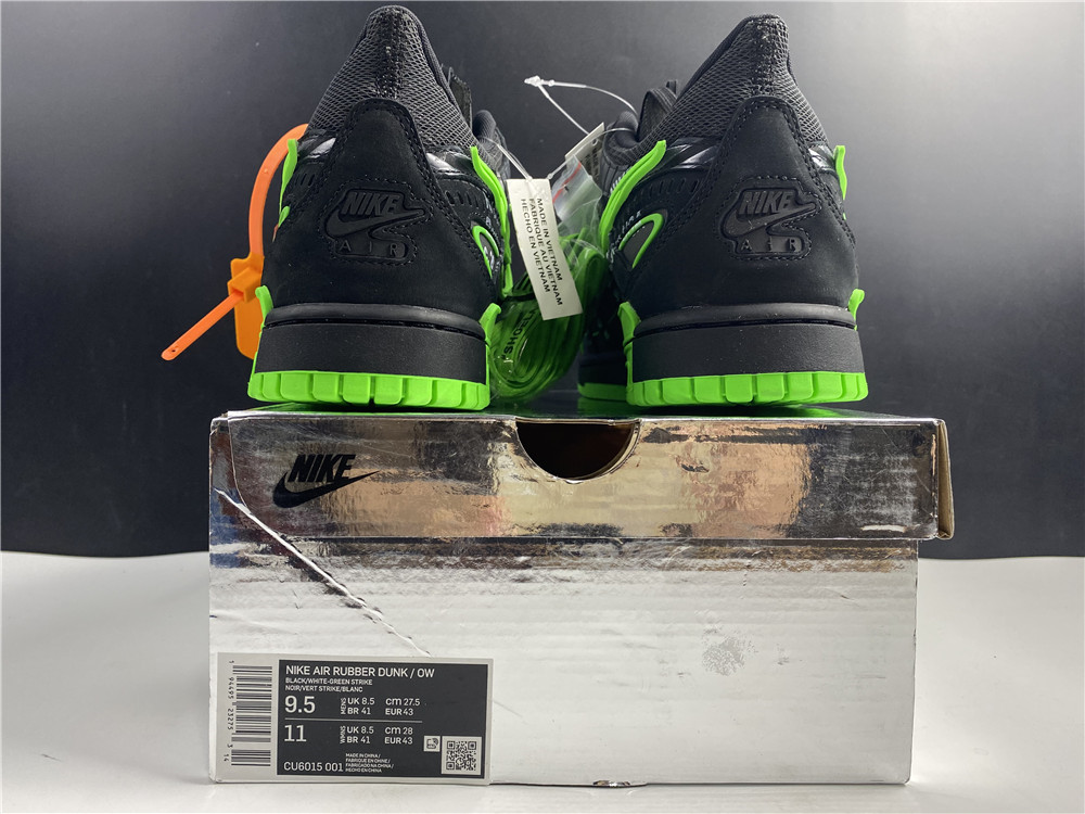 OFF-WHITE x Nike Air Rubber Dunk Green Strike