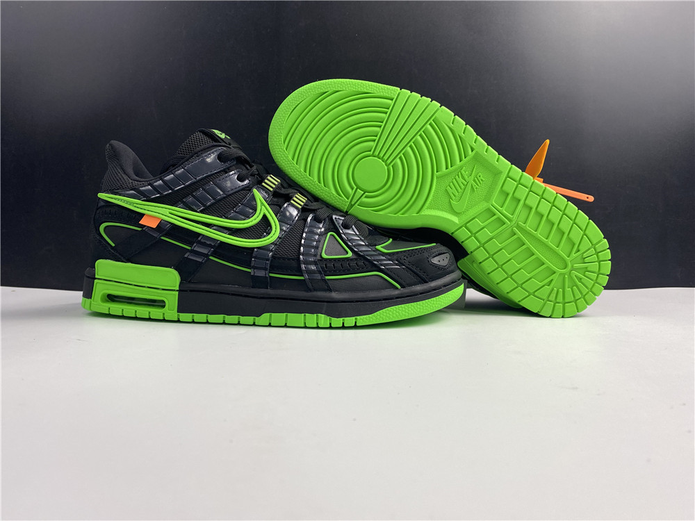 OFF-WHITE x Nike Air Rubber Dunk Green Strike