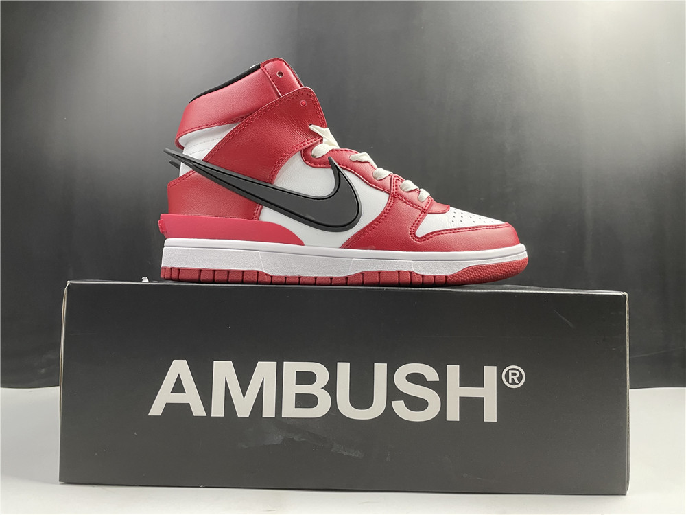 Nike Dunk High x Ambush Red