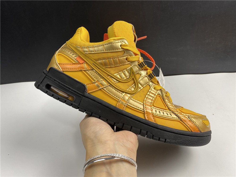 OFF-WHITE x Nike Air Rubber Dunk "University Gold"