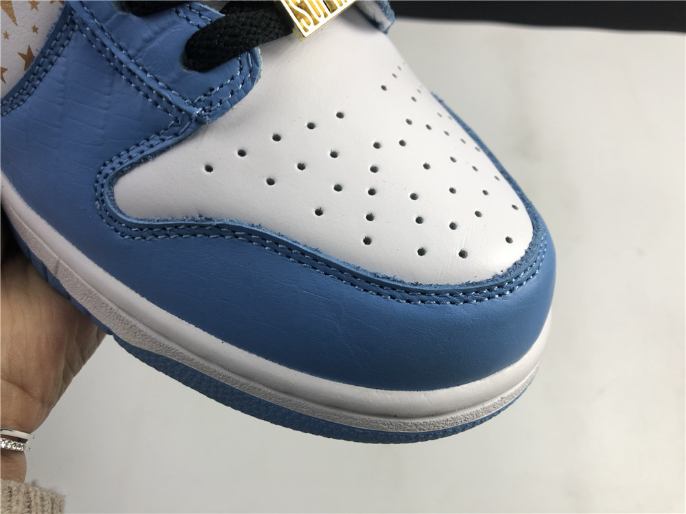 nike sb dunk high S*p*e white blue