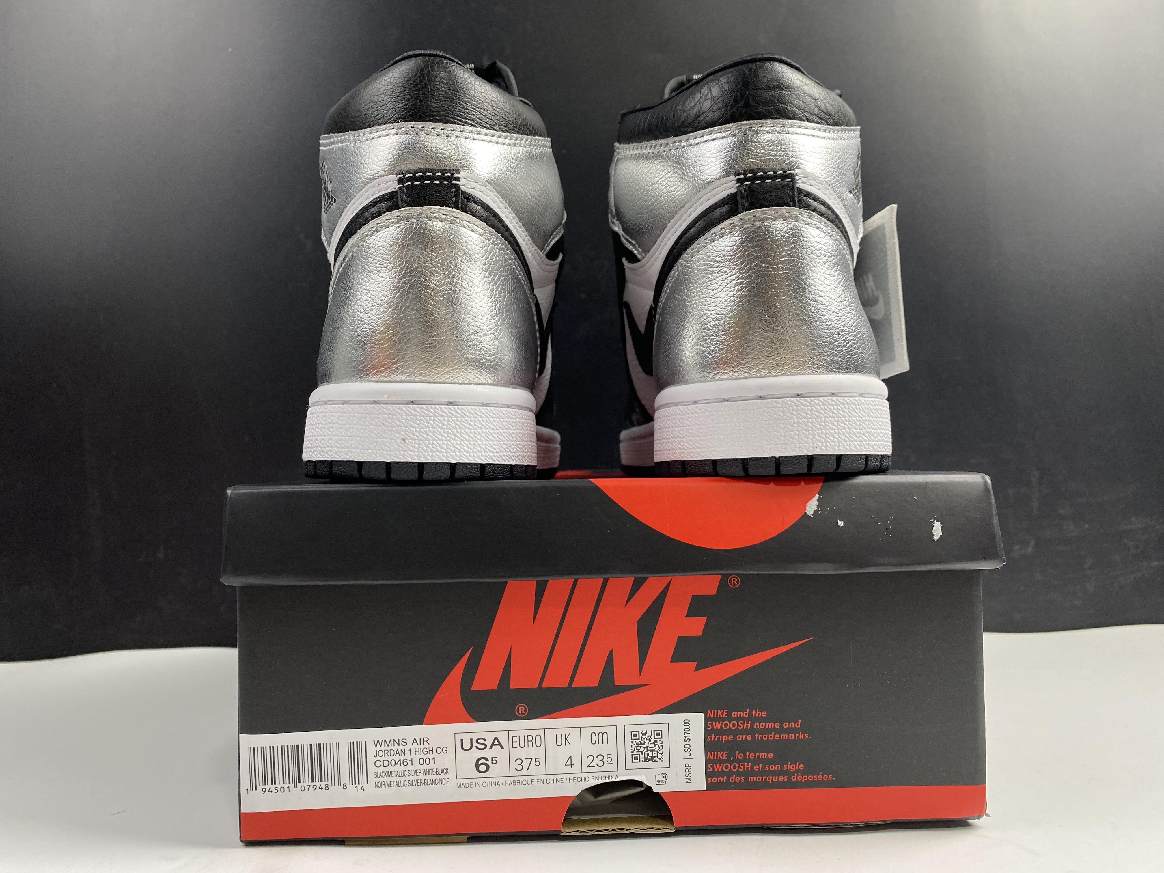 Air Jordan 1 High OG WMNS “Silver Toe” CD0461-001