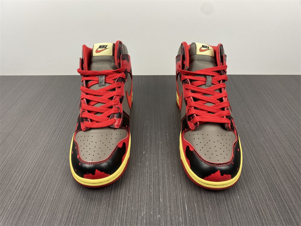 Nike Dunk High 1985 Red Acid Wash