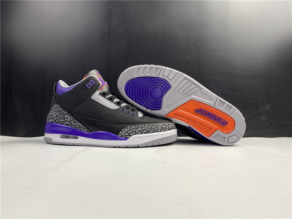 Air Jordan 3 Retro Black Purple