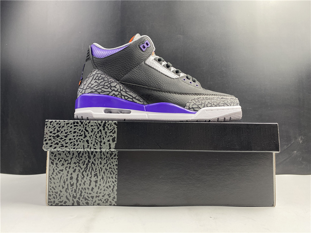 Air Jordan 3 Retro Black Purple