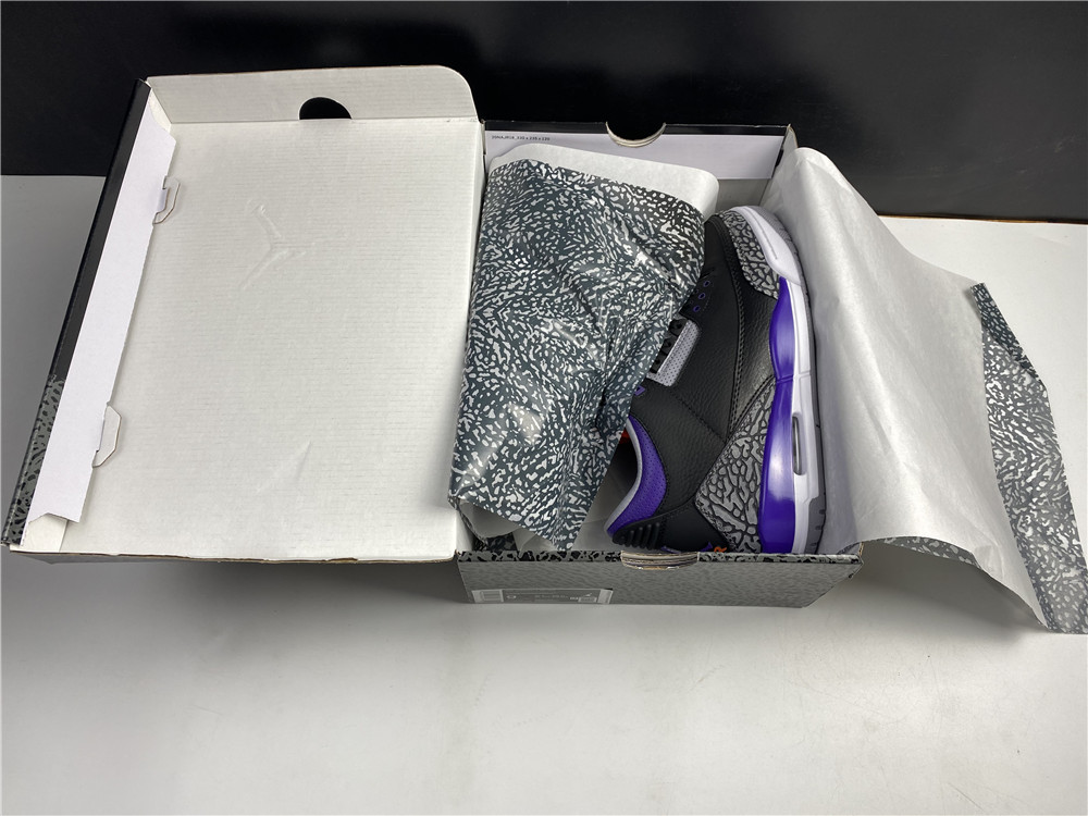 Air Jordan 3 Retro Black Purple