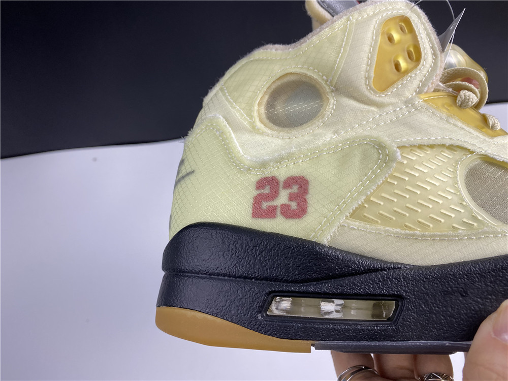 OFF-WHITE x Air Jordan 5 “Sail” DH8565-100