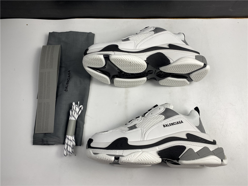BLG Triple S White Grey Black