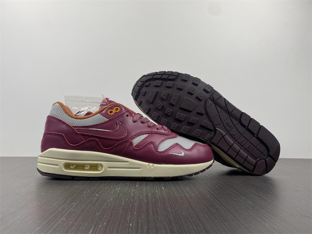 Nike Air Max 1 Patta Waves Rush Maroon (with Bracelet)