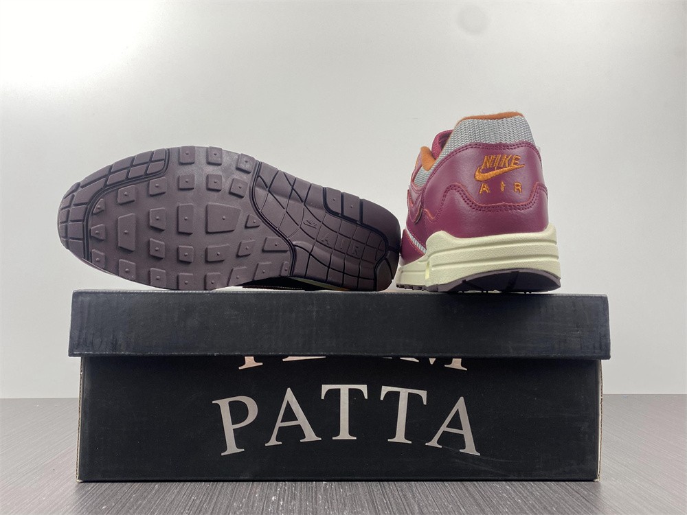 Nike Air Max 1 Patta Waves Rush Maroon (with Bracelet)