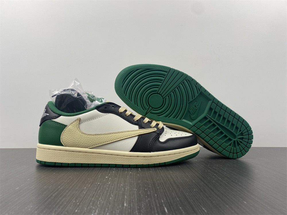 Fragment x Travis Scott x Air Jordan 1 Retro Low Green Black White