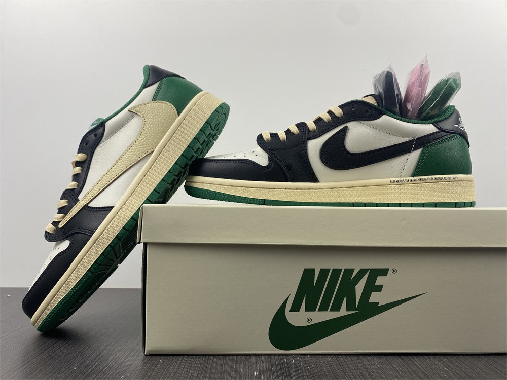 Fragment x Travis Scott x Air Jordan 1 Retro Low Green Black White