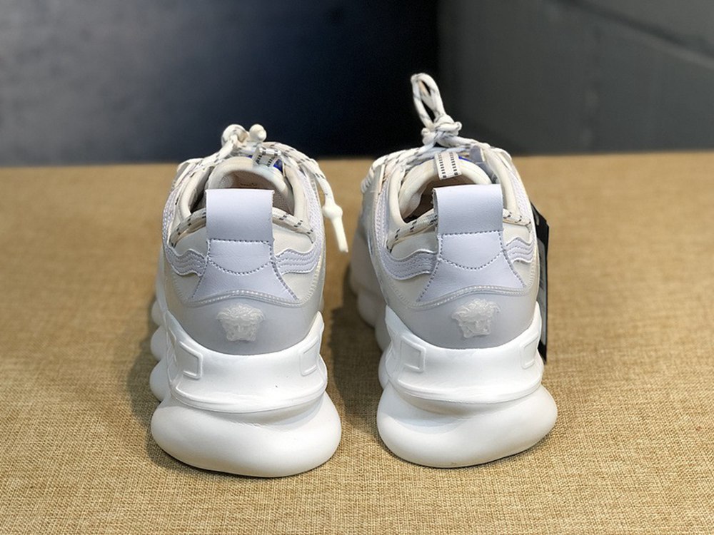 V*ersace CHAIN REACTION SNEAKERS GREY&WHITE&BLUE