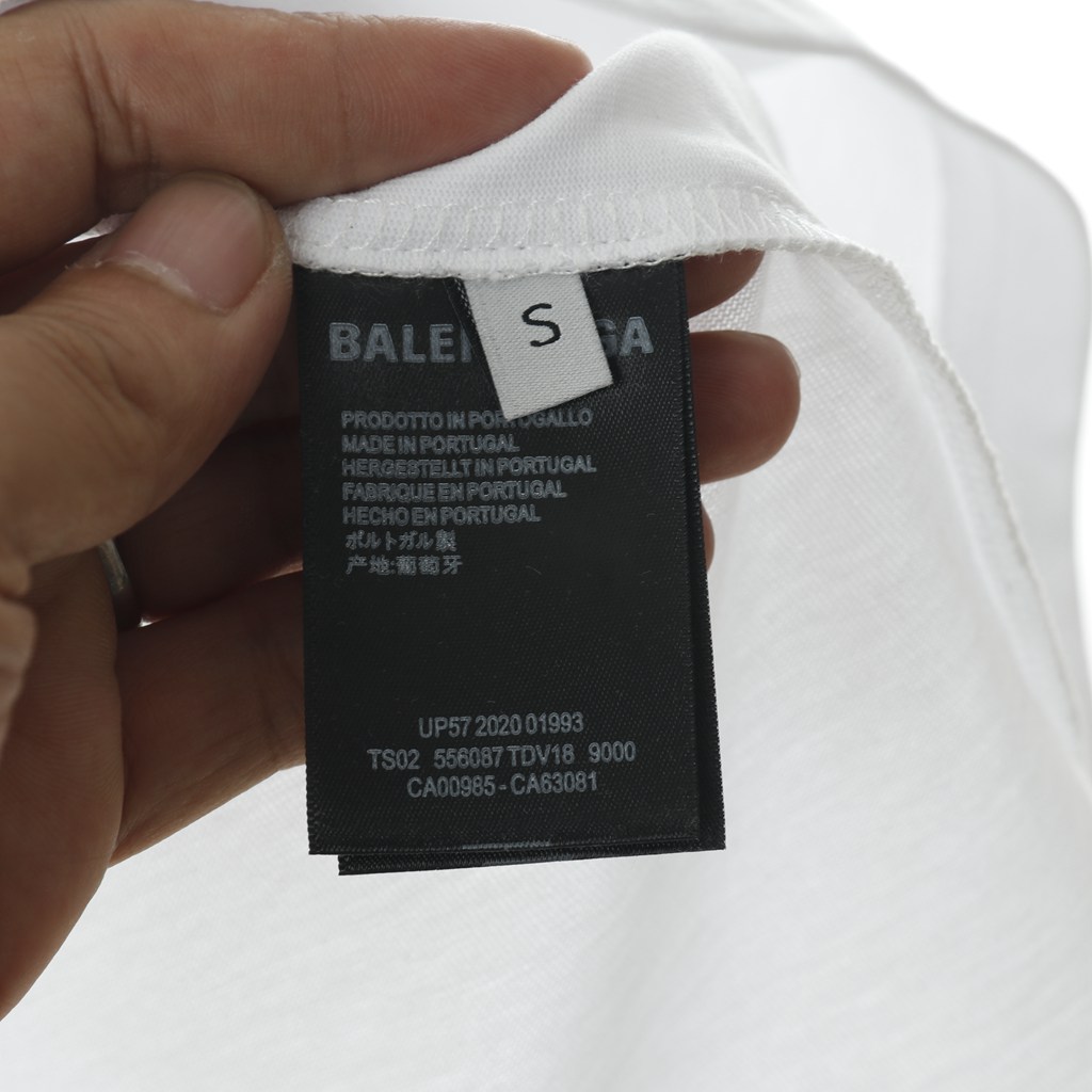 Ba*len*cia*ga blcg 22fw letter r logo printed short sleeve