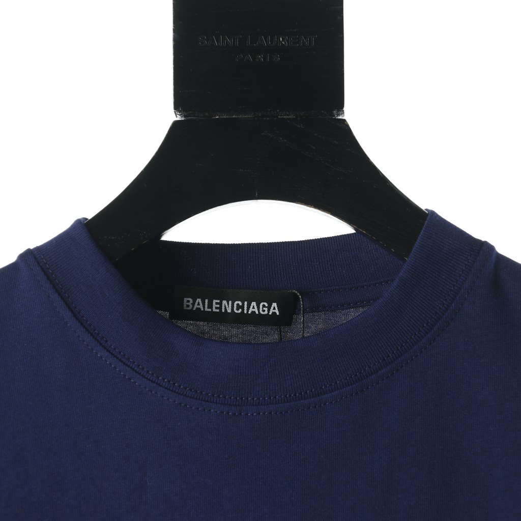 Ba*len*cia*ga blcg 20ss top model text patch short sleeves