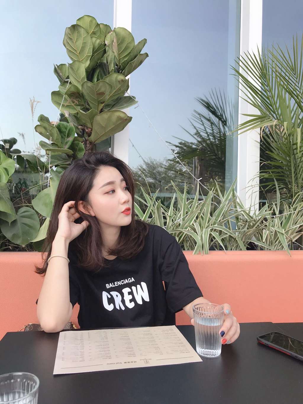 Ba*len*cia*ga blcg 21fw crew limited short-sleeved shirt