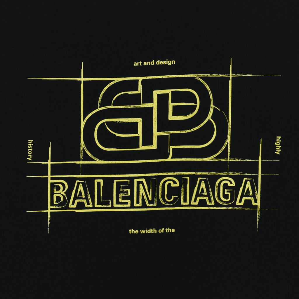 Ba*len*cia*ga blcg 20fw crew limited short-sleeved shirt