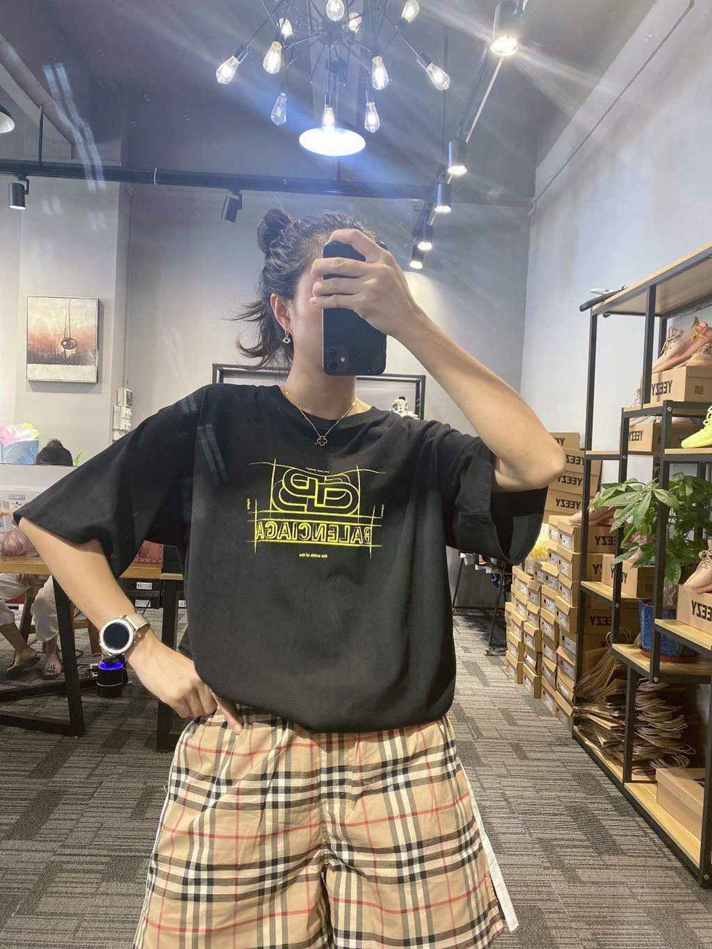 Ba*len*cia*ga blcg 20fw crew limited short-sleeved shirt