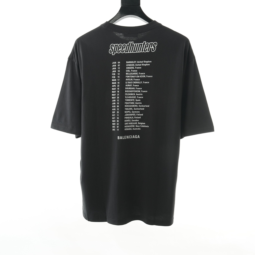 Ba*len*cia*ga blcg 20ss rock band print short sleeve