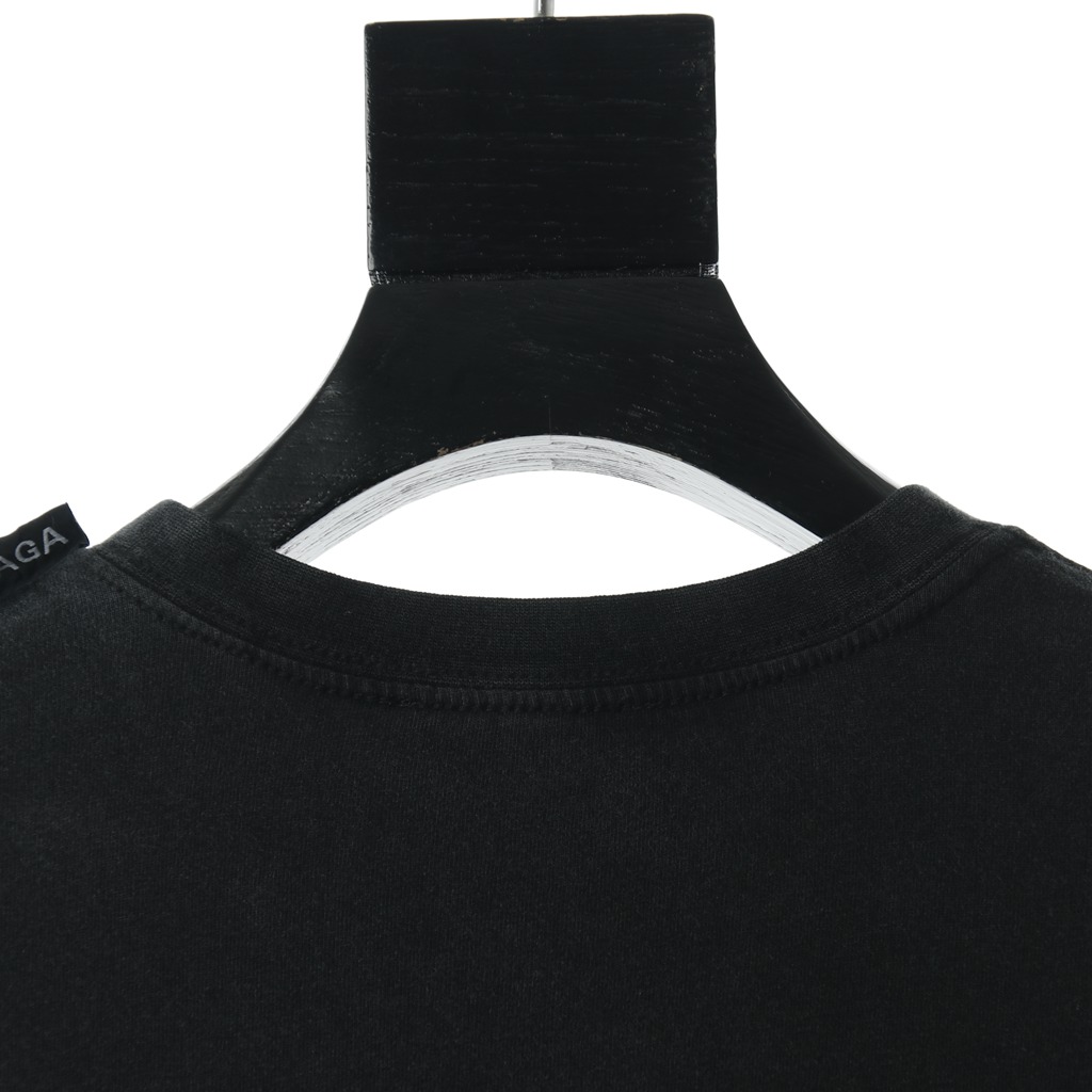 Ba*len*cia*ga blcg 2020ss shoulder label wash short sleeve