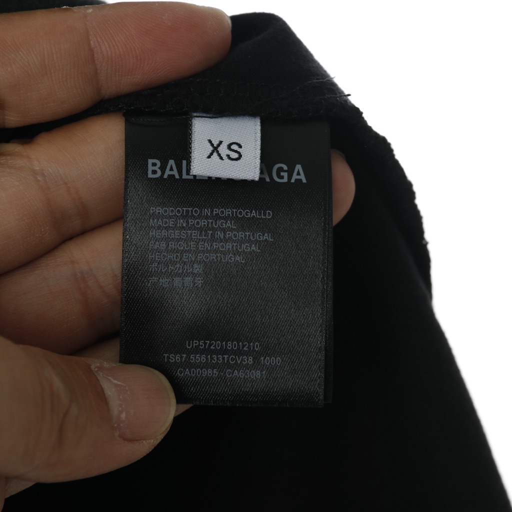 Ba*len*cia*ga blcg 2020ss shoulder label wash short sleeve