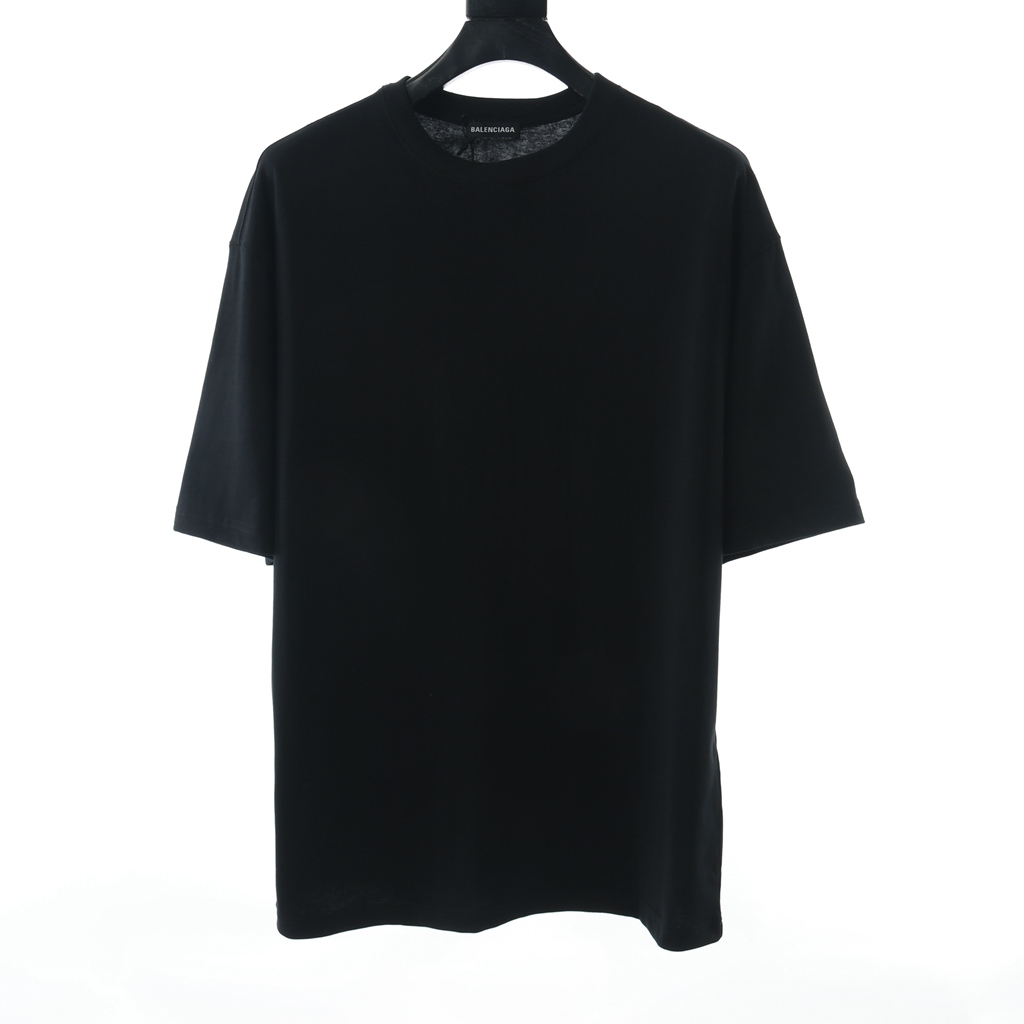 Ba*len*cia*ga blcg 20ss black back letter short sleeve