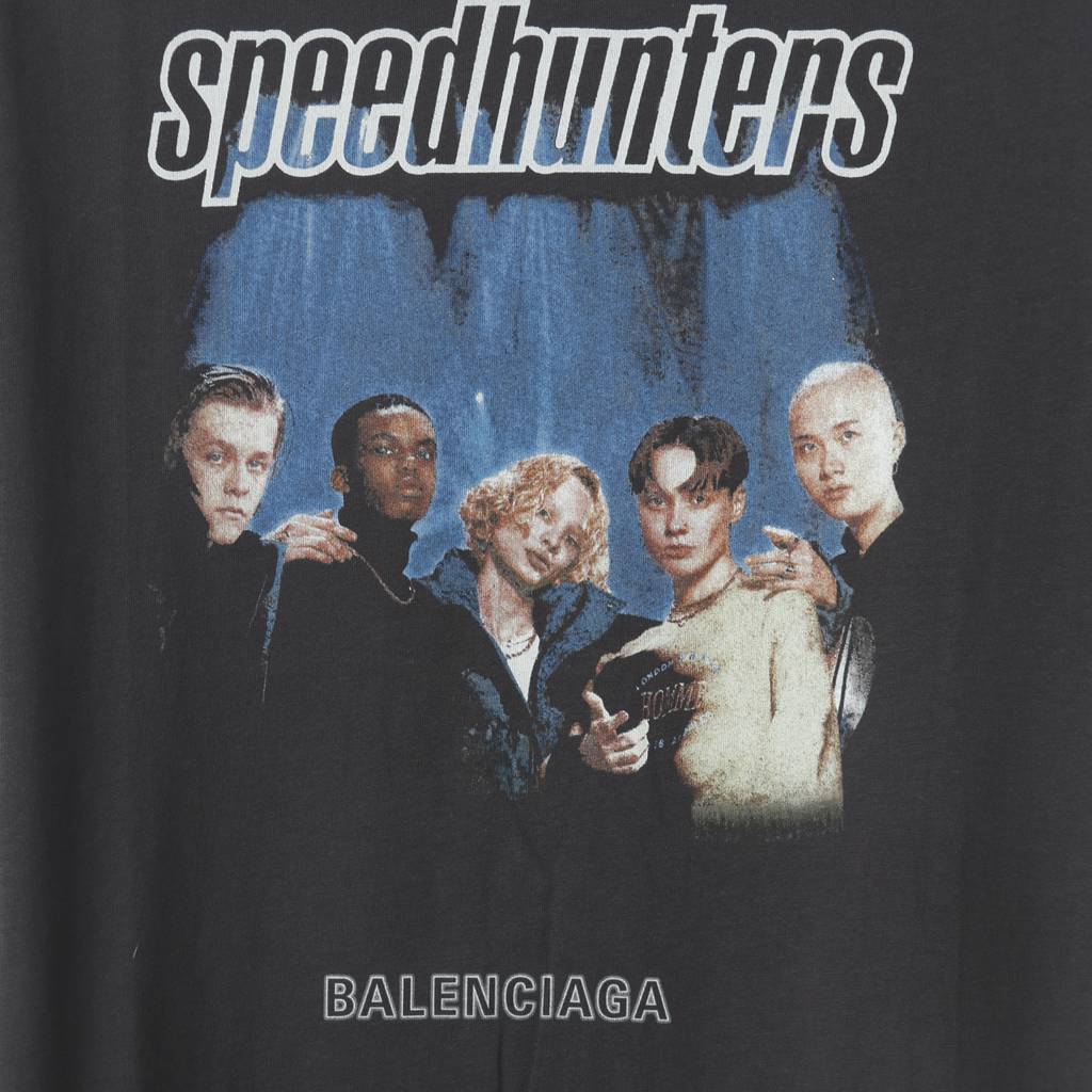 Ba*len*cia*ga 20fw 24 hours news short sleeve t-shirt