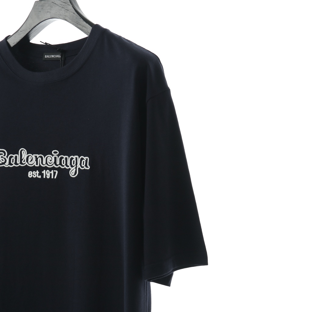 Ba*len*cia*ga blcg 20ss short-sleeved t-shirt with logo on chest (envelope packaging