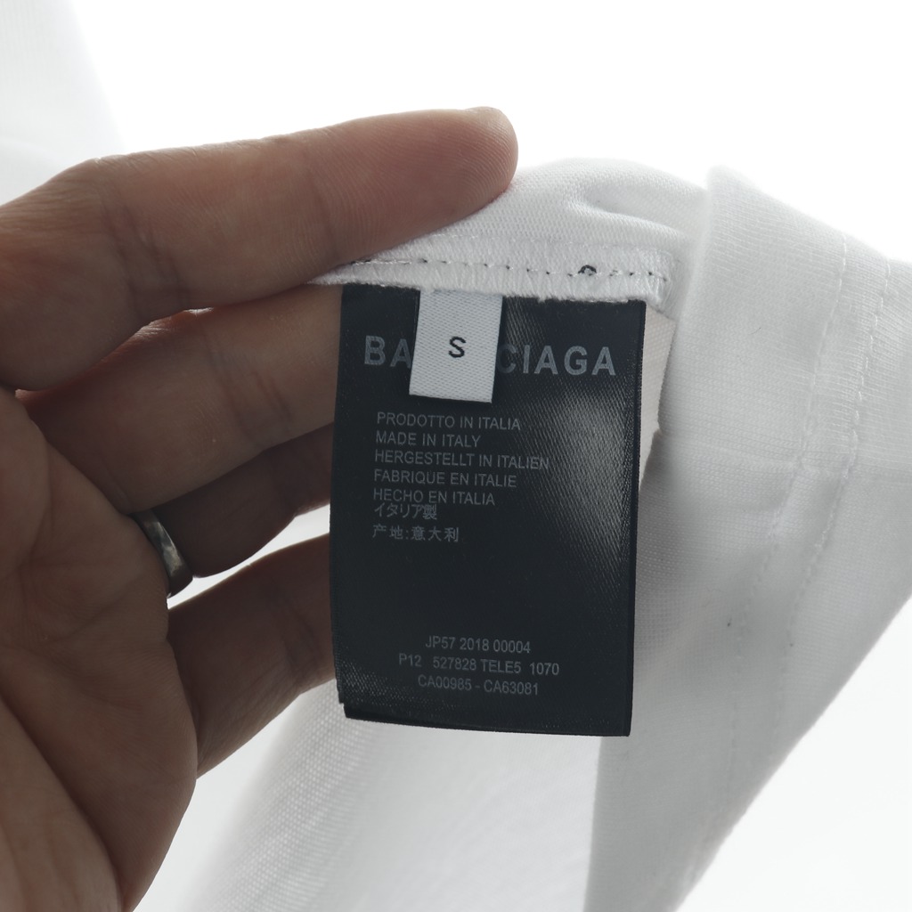 Ba*len*cia*ga blcg 20ss short sleeve t-shirt with letters on chest
