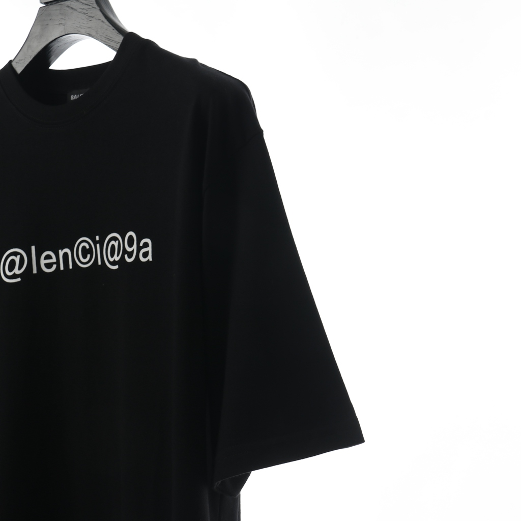 Ba*len*cia*ga blcg 20ss short sleeve t-shirt with letters on chest