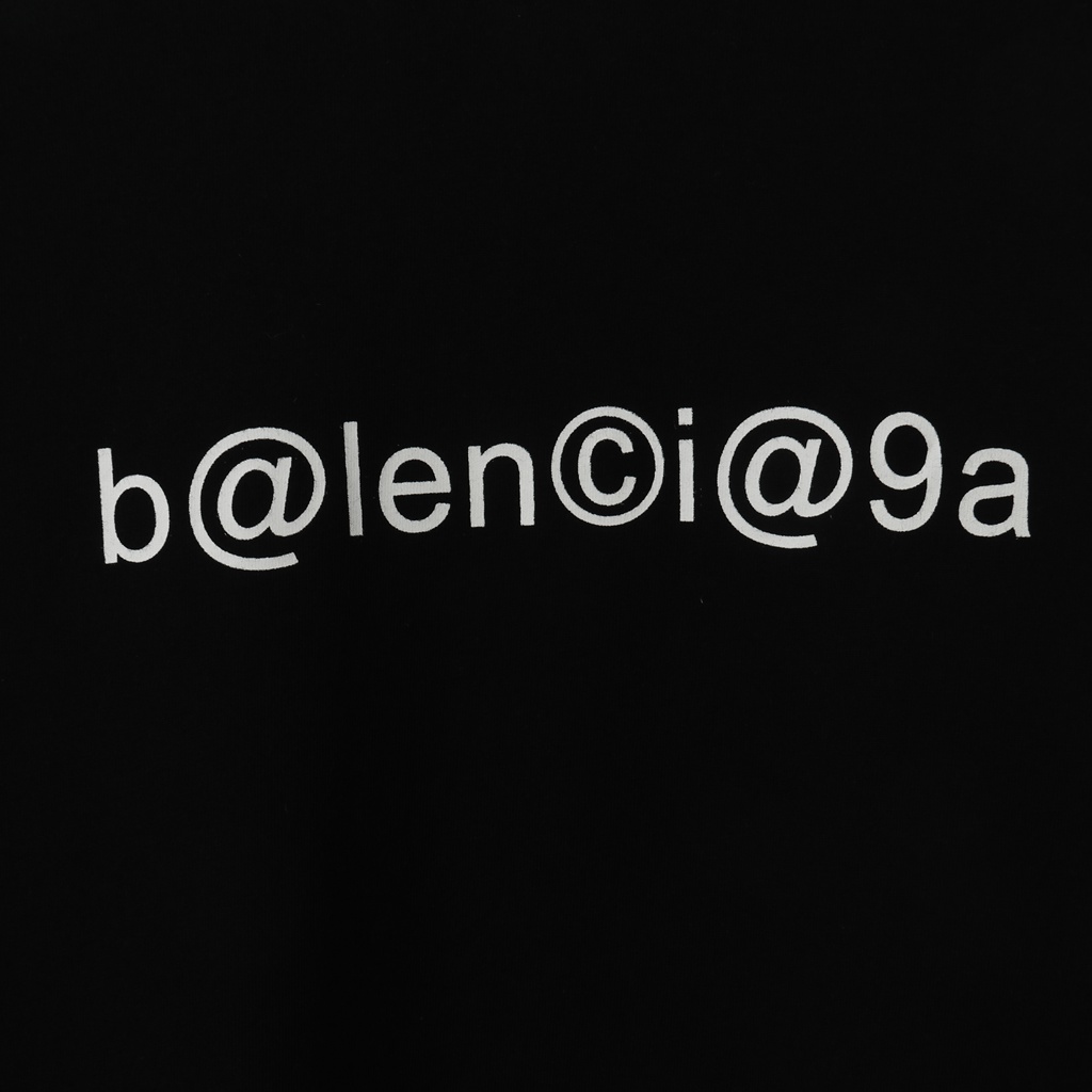 Ba*len*cia*ga blcg 20ss short sleeve t-shirt with letters on chest