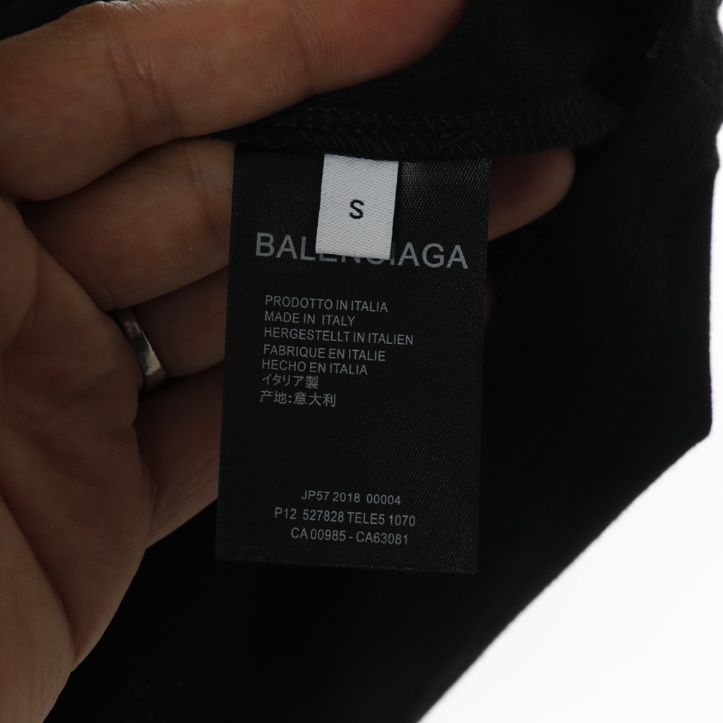 Ba*len*cia*ga blcg 20ss short sleeve t-shirt with letters on chest