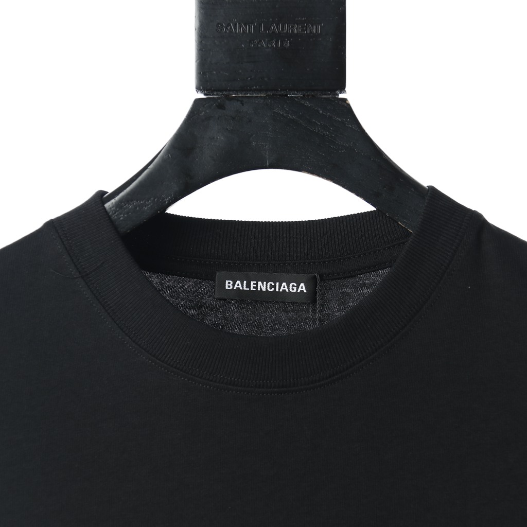 Ba*len*cia*ga blcg 20ss short sleeve t-shirt with letters on chest