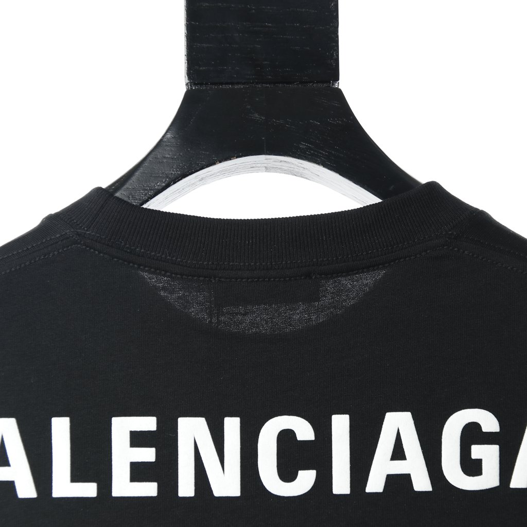 Ba*len*cia*ga blcg 20ss short sleeve t-shirt with letters on chest