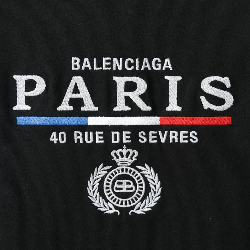Ba*len*cia*ga blcg 20ss hand-painted logo logo printing short sleeve