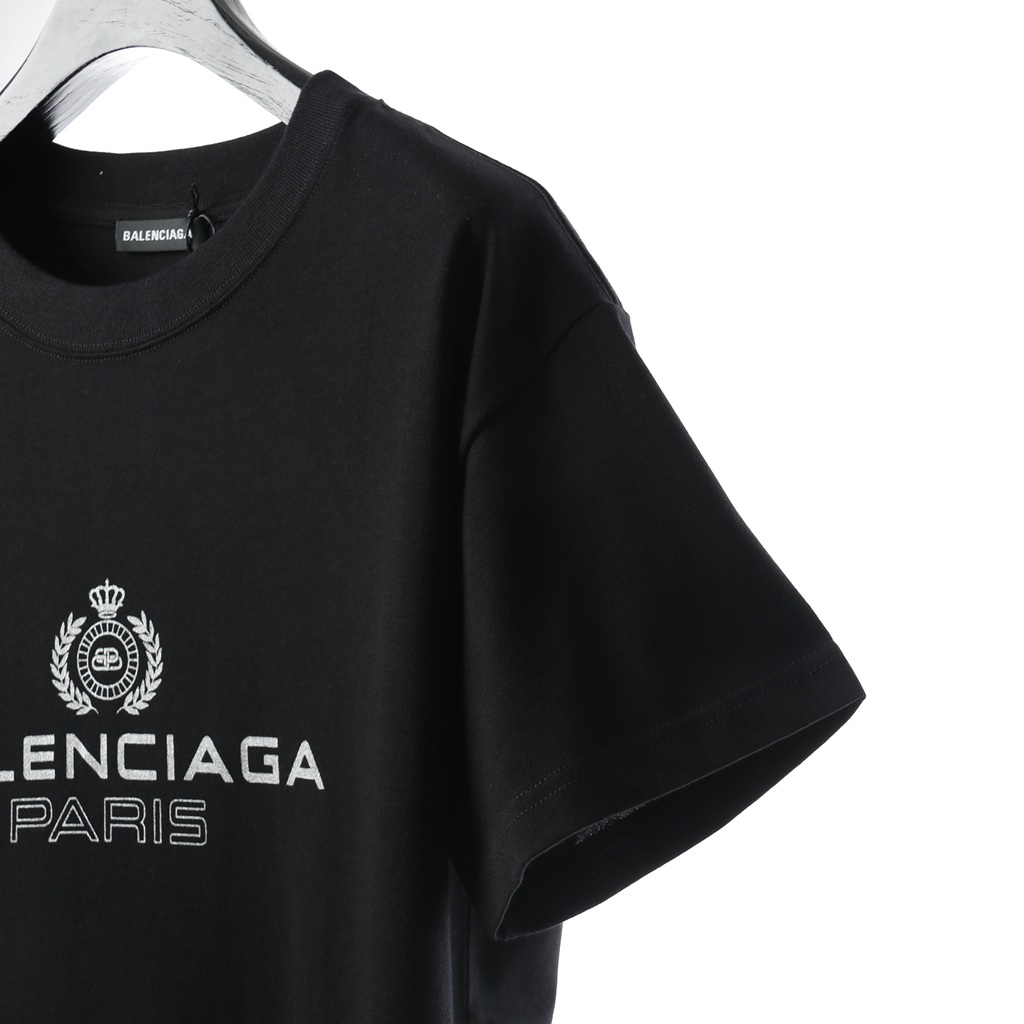 Ba*len*cia*ga blcg lock crown wheat ear short os version tee shirt