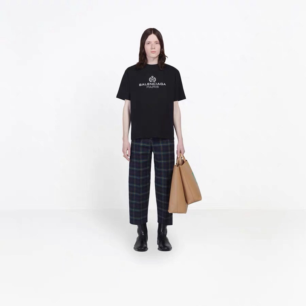 Ba*len*cia*ga blcg lock crown wheat ear short os version tee shirt