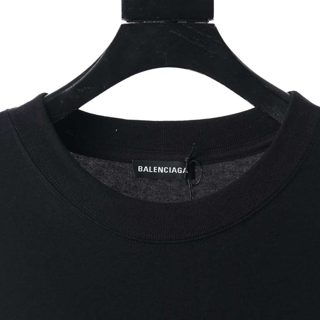 Ba*len*cia*ga blcg lock crown wheat ear short os version tee shirt