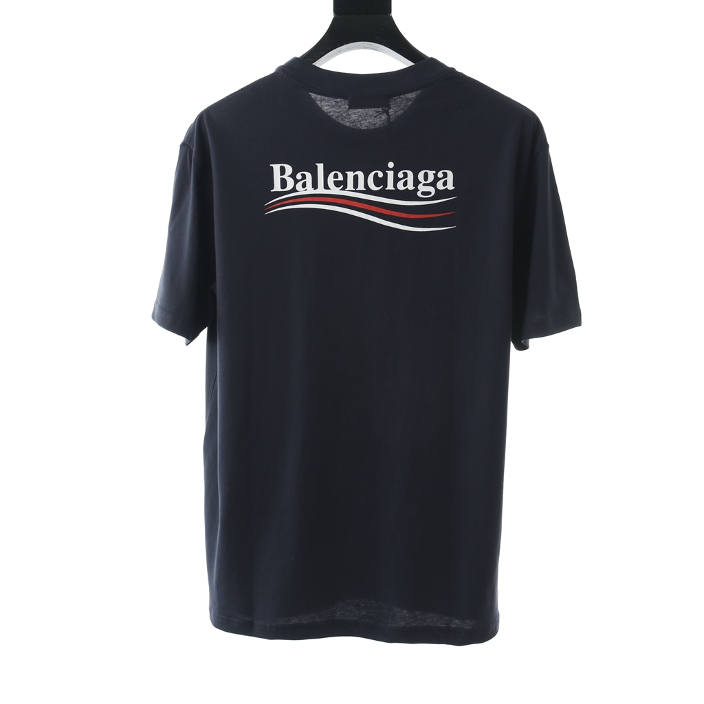 Ba*len*cia*ga blcg 20ss classic navy blue cola short sleeve