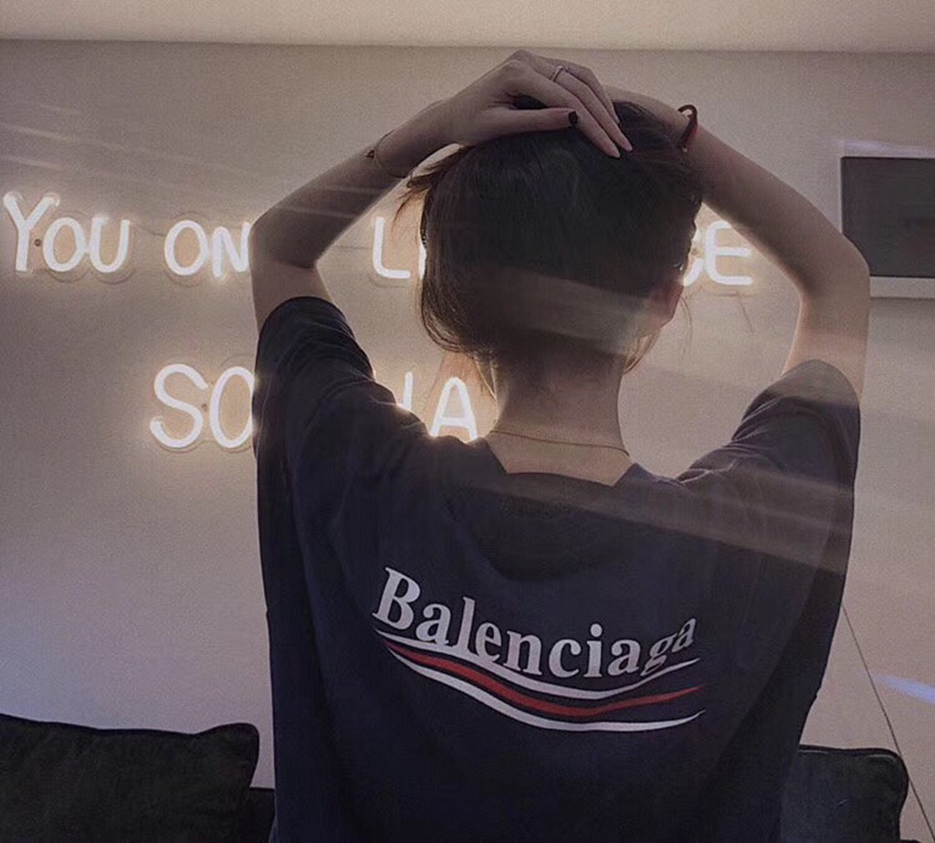 Ba*len*cia*ga blcg 20ss classic blue cola short sleeve