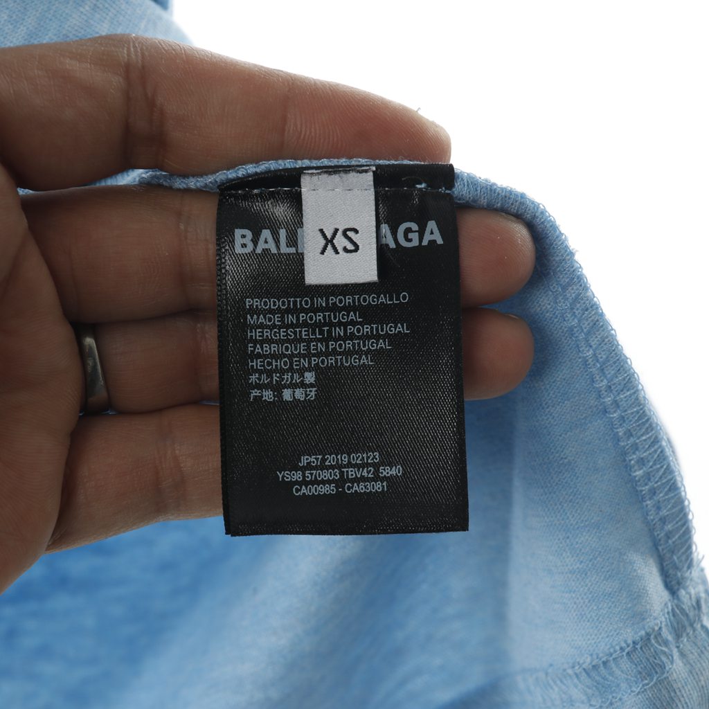 Ba*len*cia*ga blcg 20ss ice blue coke short sleeve