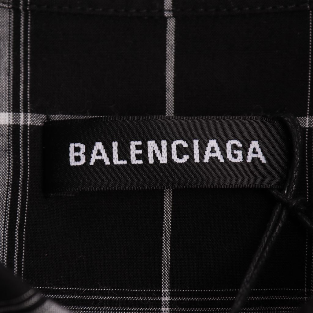 Ba*len*cia*ga blcg 19ss plaid shirt