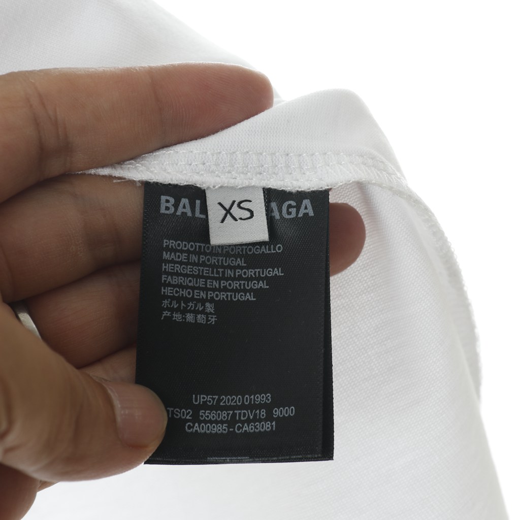 Ba*len*cia*ga blcg 20fw 25-hour news short-sleeved t-shirt