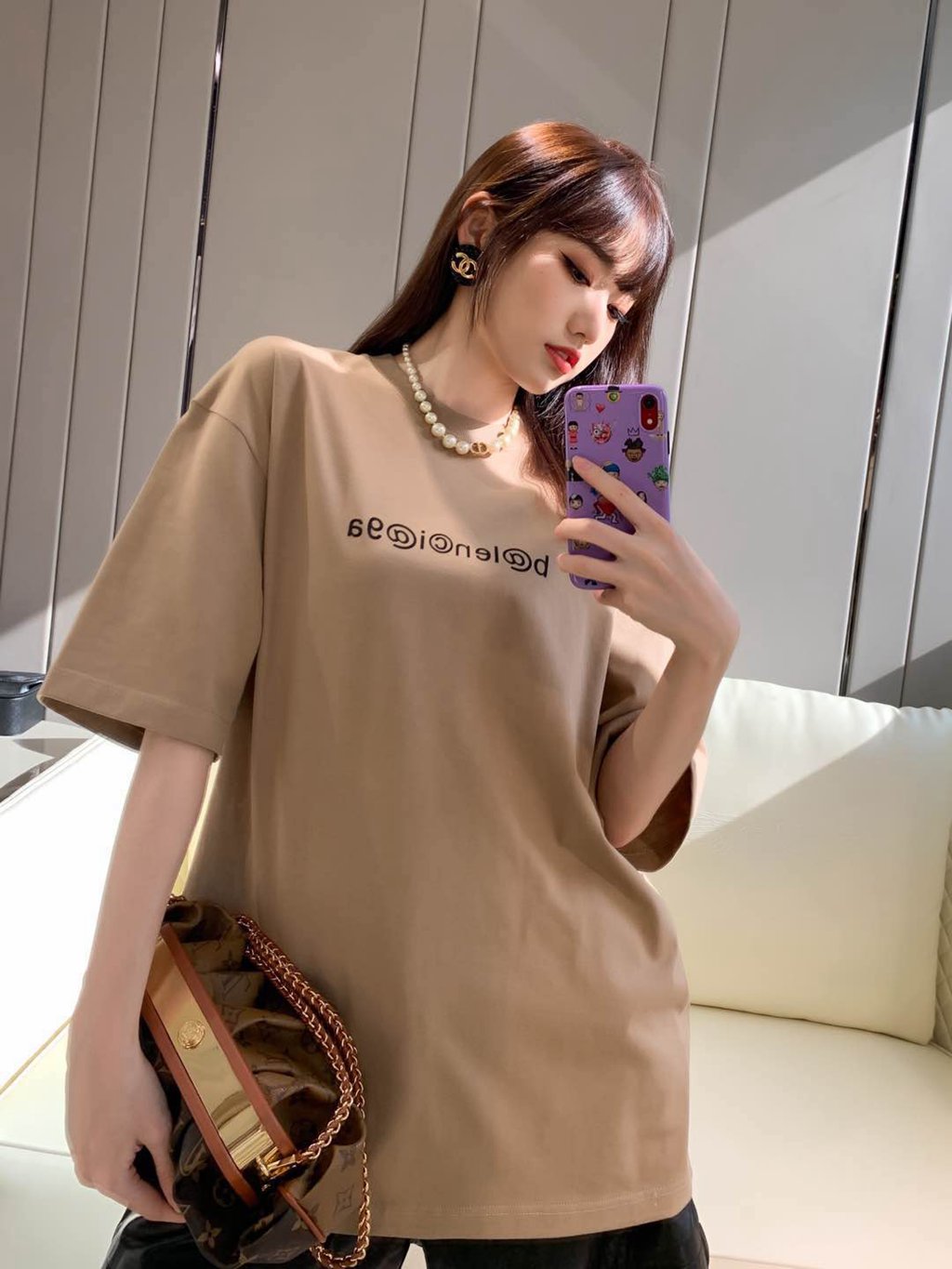 Ba*len*cia*ga blcg 2020ss envelope short sleeve