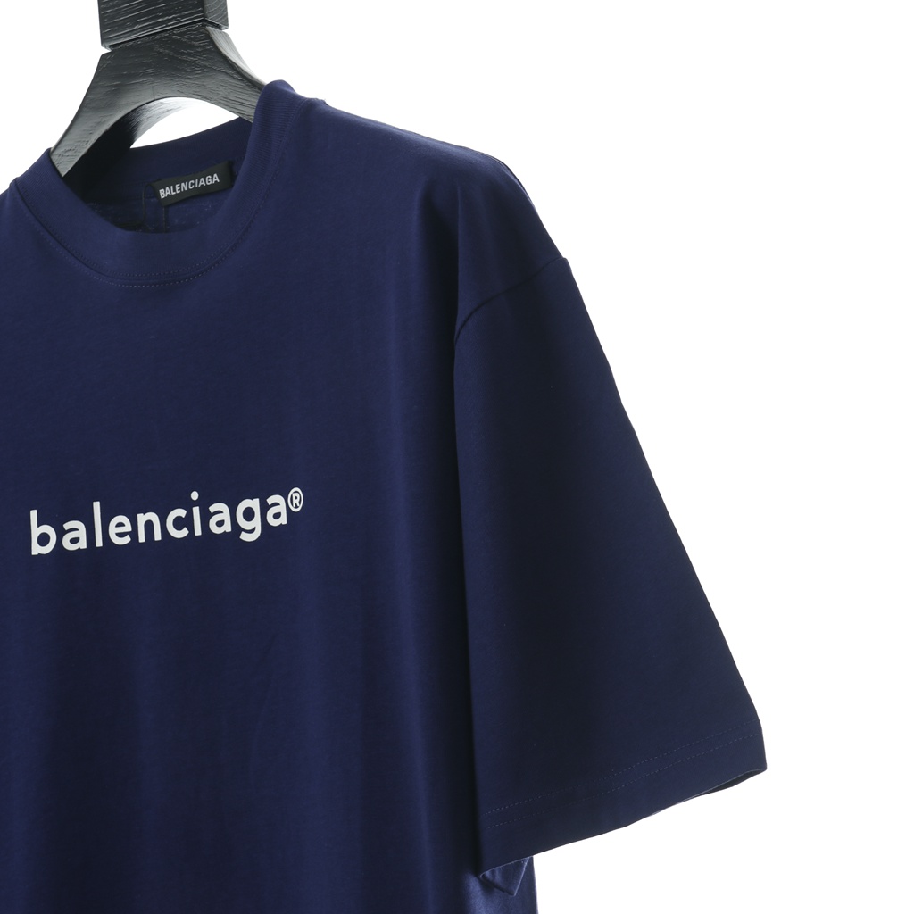Ba*len*cia*ga blcg 20fw letter r logo printed short sleeve