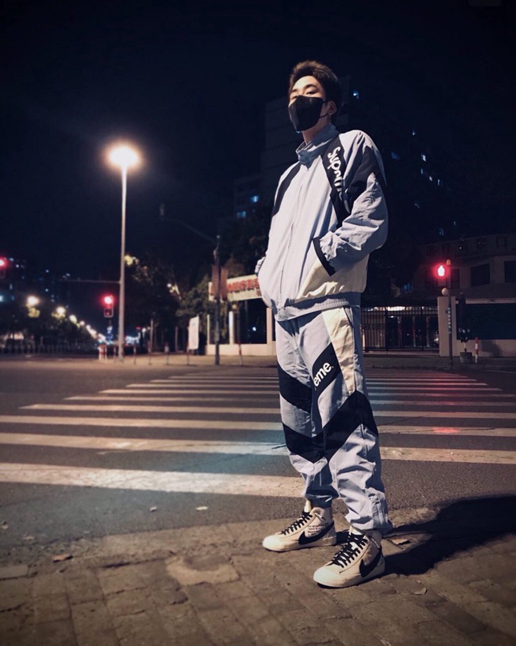 S*p*e 20ss week 1 paneled track pant