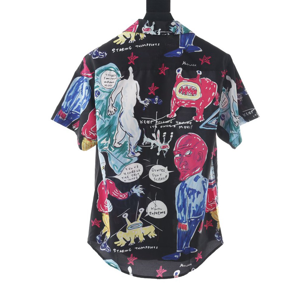 S*p*e daniel johnston rayon s/s shirt 20ss?