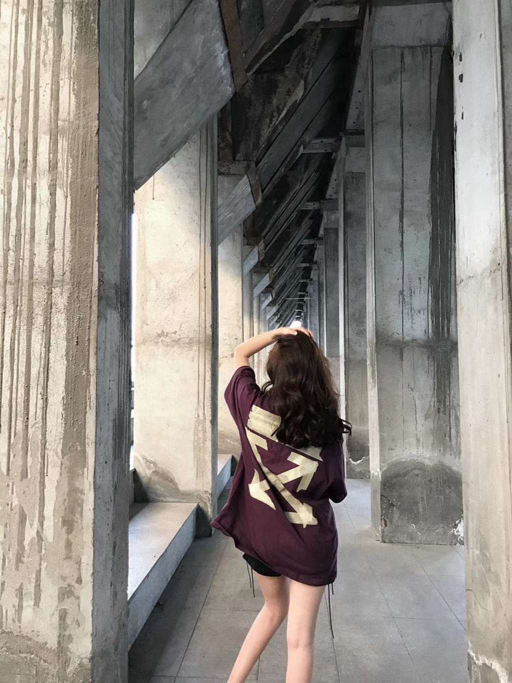 OFF WHITE 20ss Purple Tape Short Sleeve