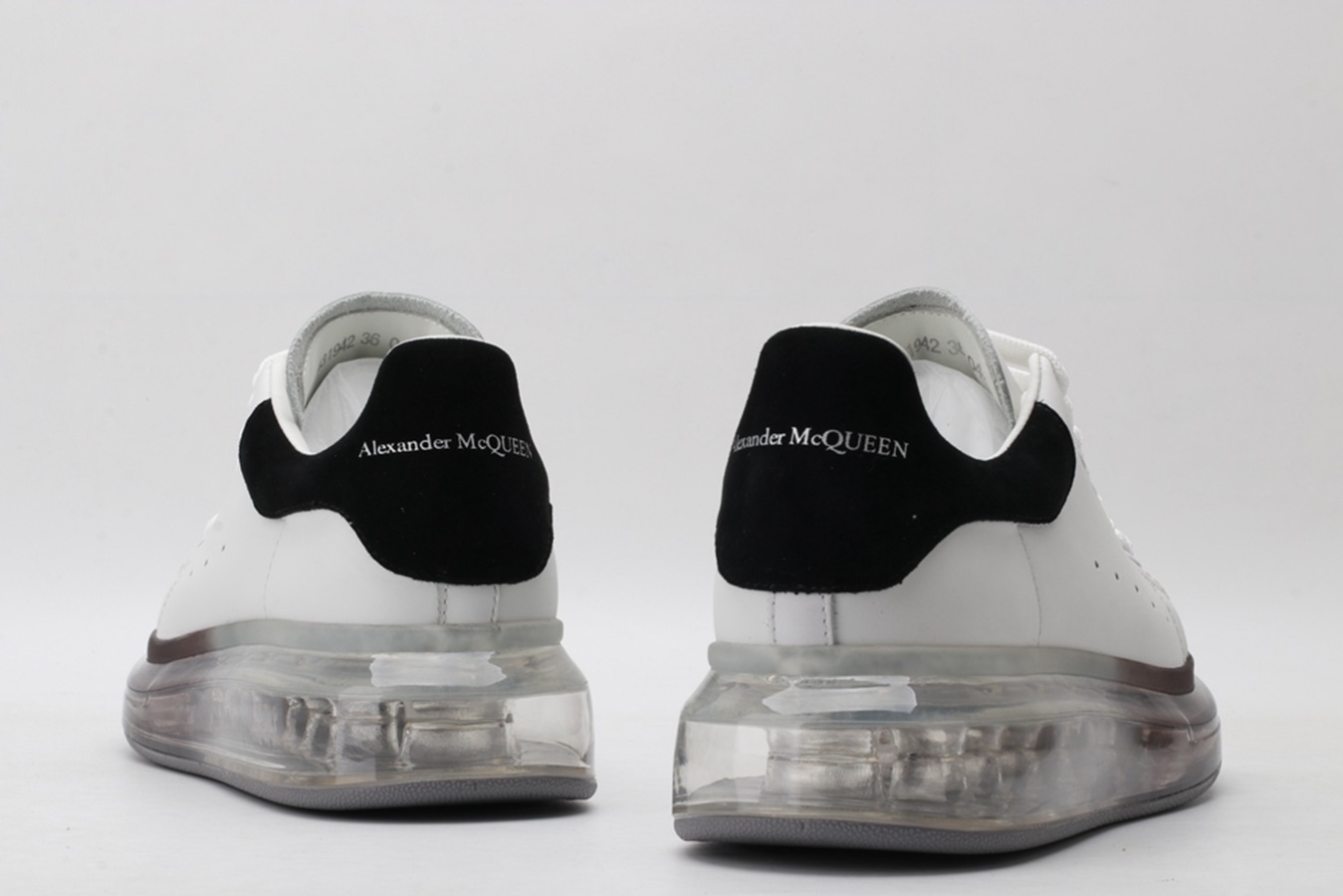 AMQ oversized sneakers with black heel