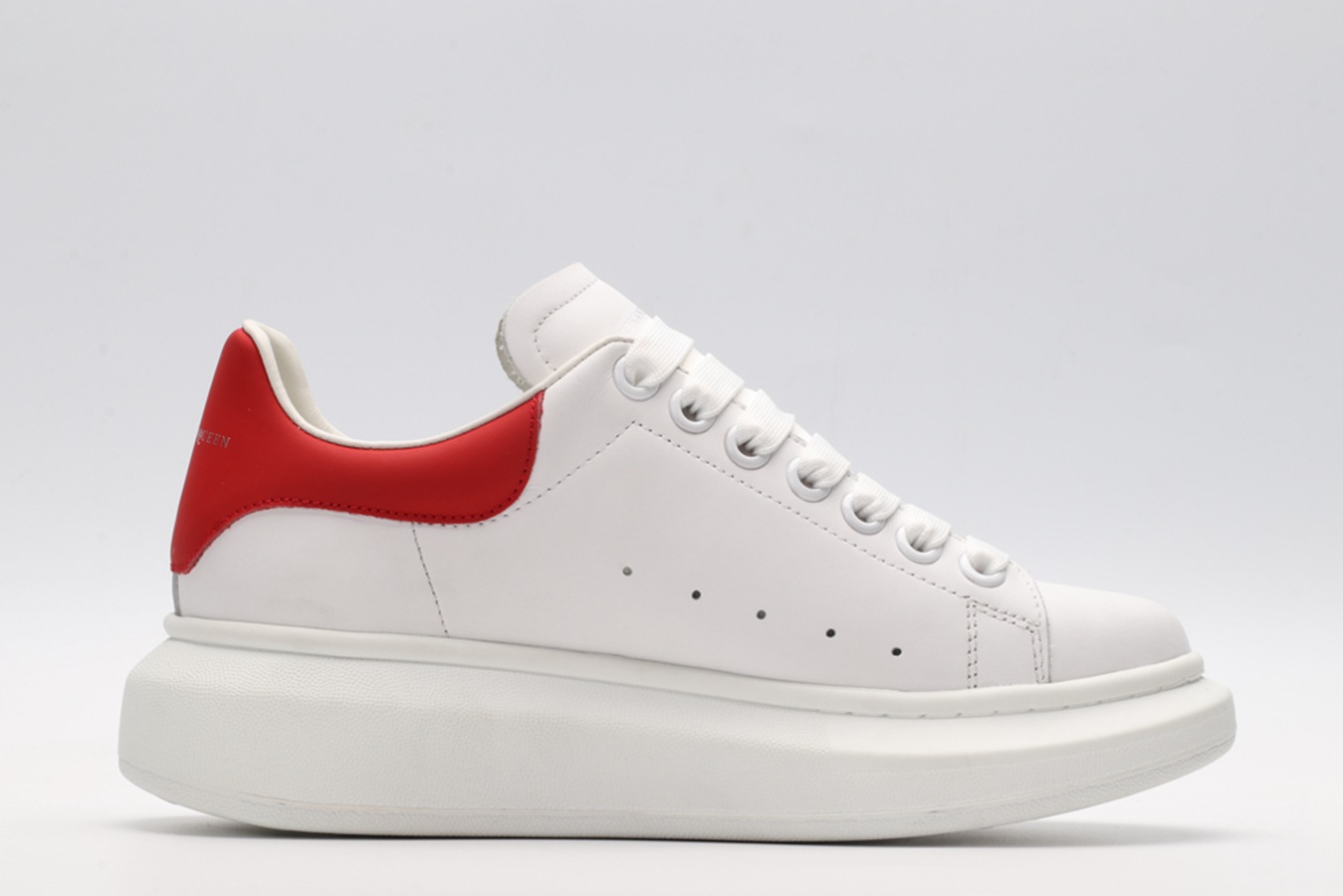 AMQ oversized sneakers with red heel